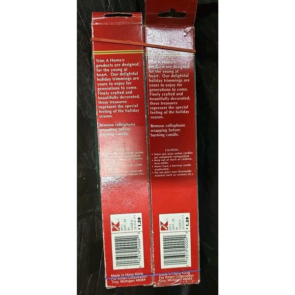 Vintage Gold 10" Tapered Candles 2 Box w/2 Candles each - Picture 2 of 2